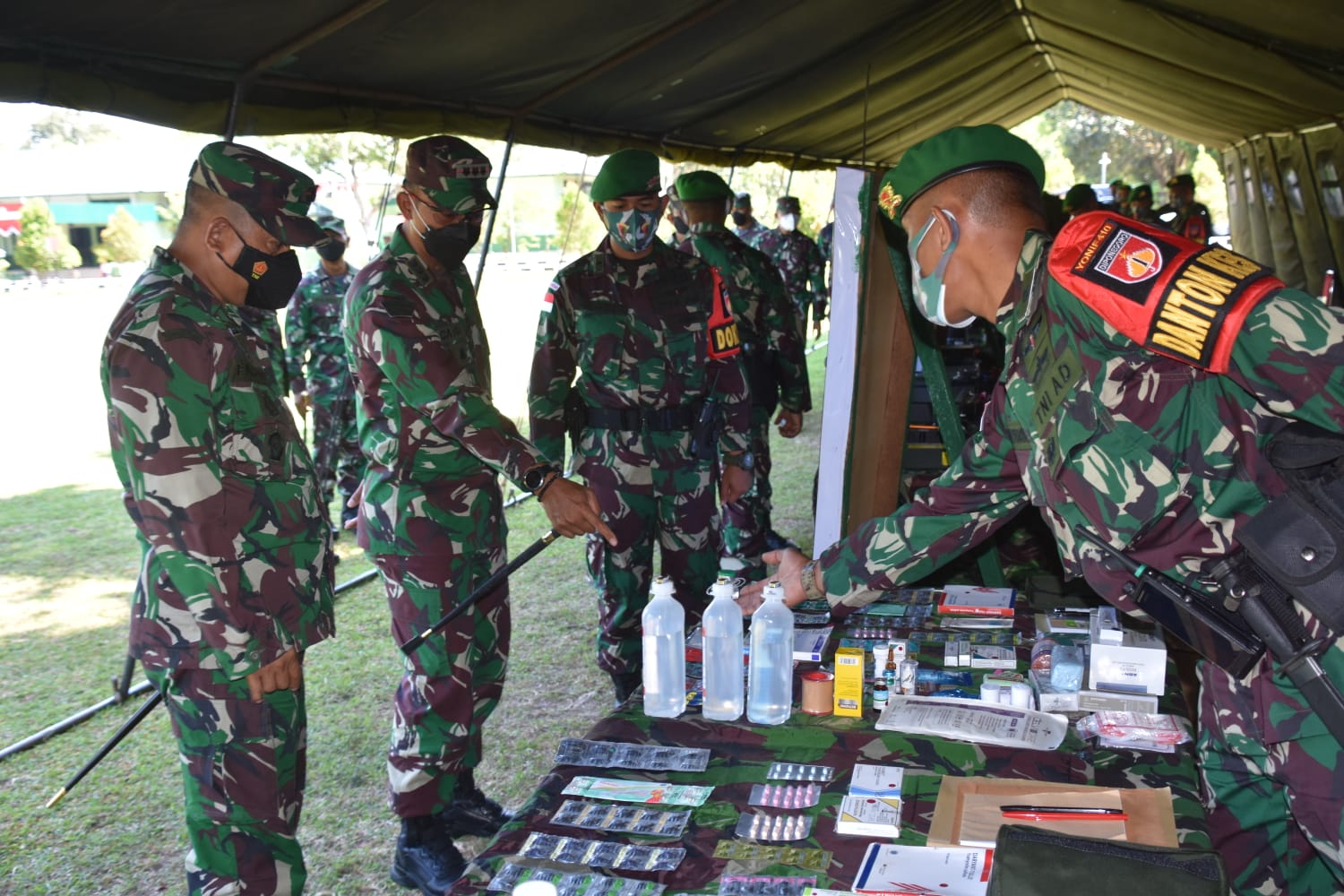 Cek Kesiapan Satgas Pamtas RI-PNG, Tim Mabesad Kunjungi Yonif 410/Alugoro